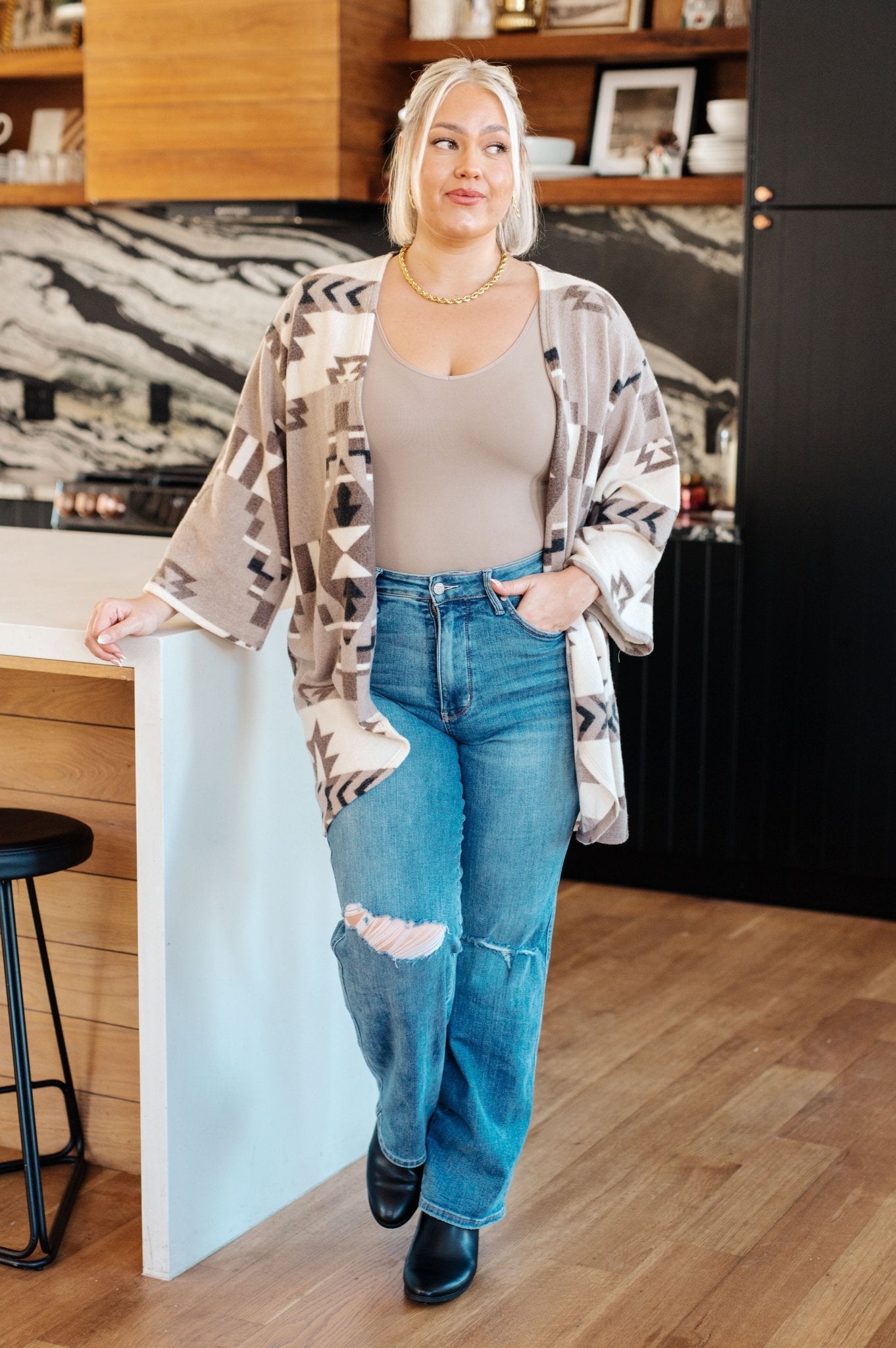 Full of Character Blanket Kimono (Online Exclusive) - Uptown Boutique Ramona