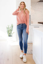 Fun Beginnings Raglan Top In Dusty Mauve (Online Exclusive) - Uptown Boutique Ramona