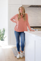 Fun Beginnings Raglan Top In Dusty Mauve (Online Exclusive) - Uptown Boutique Ramona