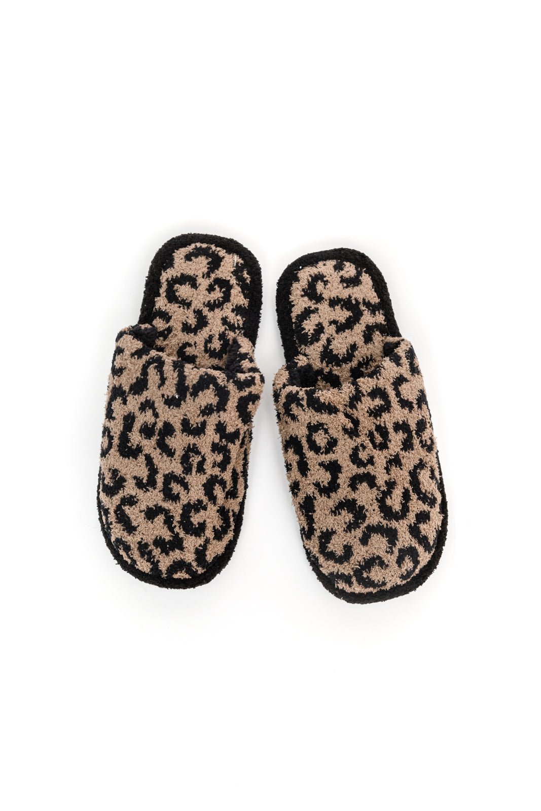 Fuzziest Feet Animal Print Slippers In Mocha (Online Exclusive) - Uptown Boutique Ramona