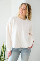 Fuzzy Cuddles Sweater in Off White (Online Exclusive) - Uptown Boutique Ramona
