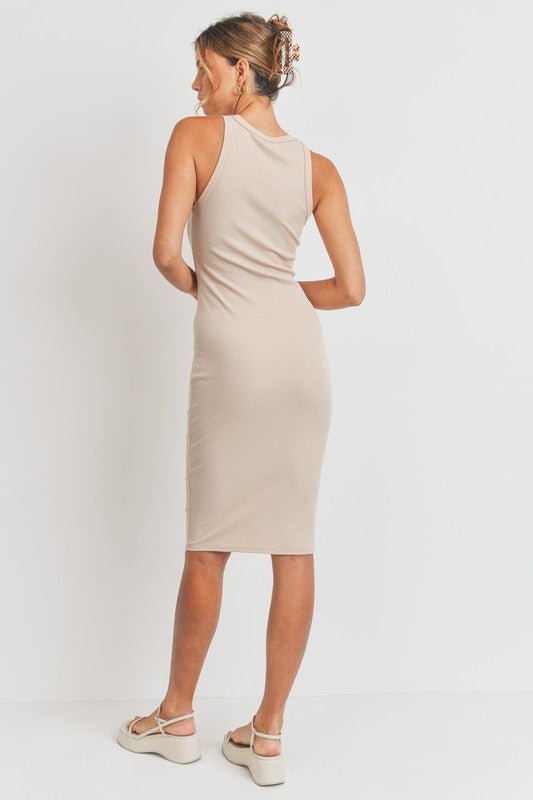 Gabby Ribbed Bodycon Dress *FS - Uptown Boutique Ramona