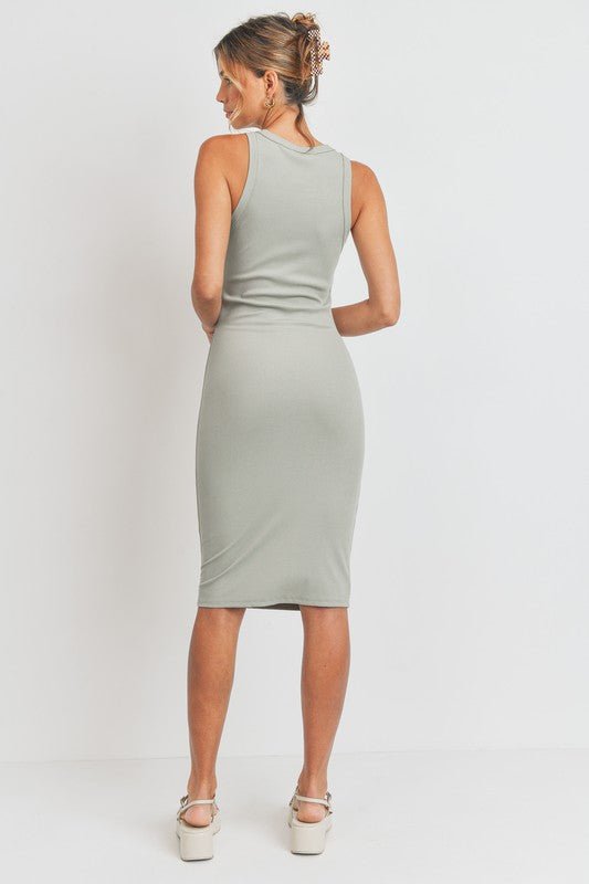 Gabby Ribbed Bodycon Dress *FS - Uptown Boutique Ramona