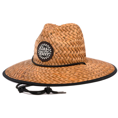 Gas & Beer Straw Hat - Uptown Boutique Ramona