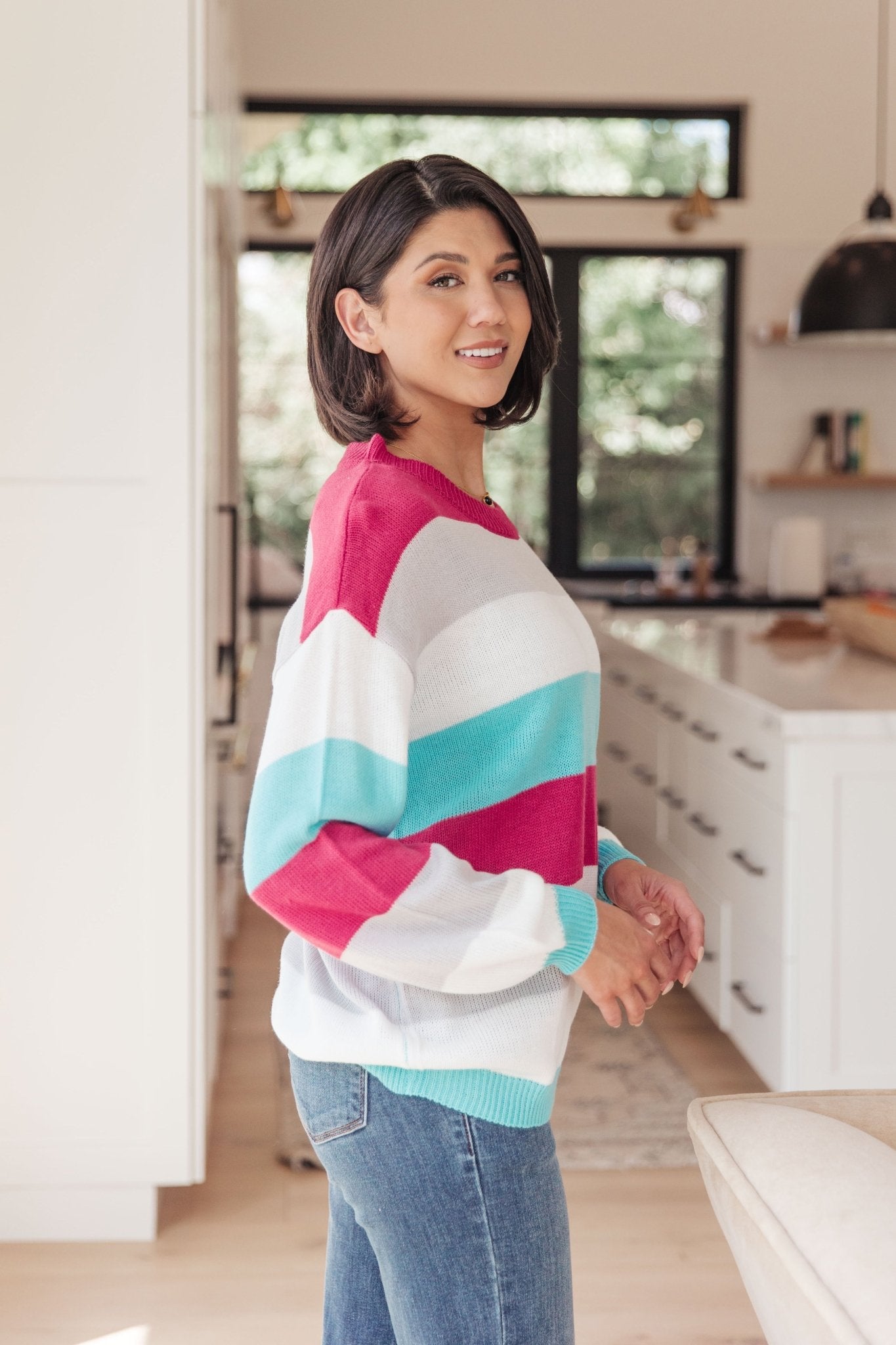 Get It Started Striped Sweater (Online Exclusive) - Uptown Boutique Ramona