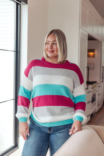 Get It Started Striped Sweater (Online Exclusive) - Uptown Boutique Ramona