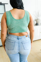 Get On My Level Cropped Cami in Mint (Online Exclusive) - Uptown Boutique Ramona