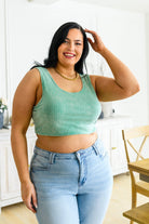 Get On My Level Cropped Cami in Mint (Online Exclusive) - Uptown Boutique Ramona