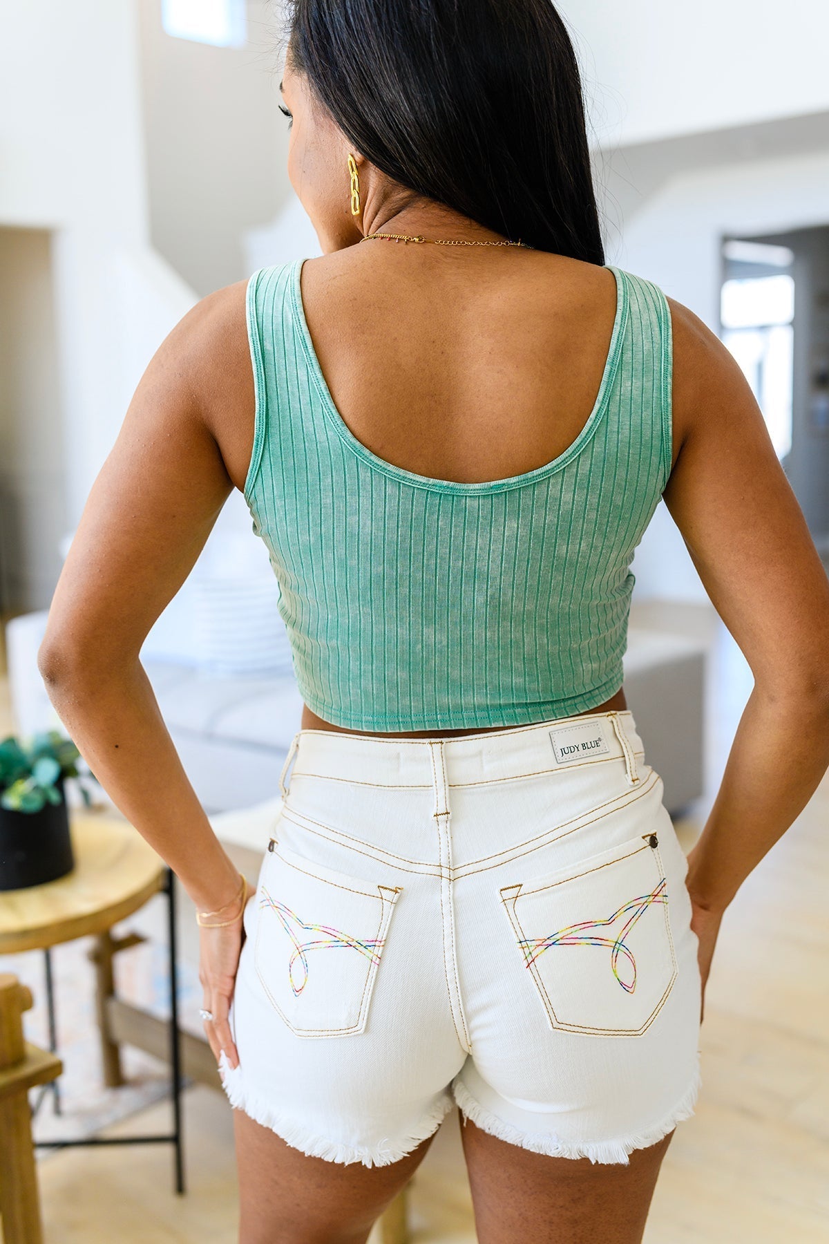 Get On My Level Cropped Cami in Mint (Online Exclusive) - Uptown Boutique Ramona
