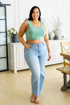 Get On My Level Cropped Cami in Mint (Online Exclusive) - Uptown Boutique Ramona
