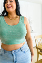 Get On My Level Cropped Cami in Mint (Online Exclusive) - Uptown Boutique Ramona