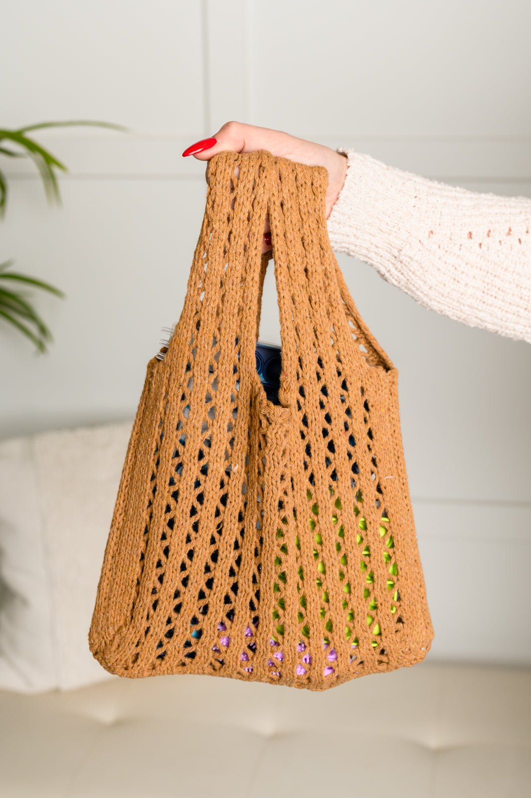 Girls Day Open Weave Bag in Tan (Online Exclusive) - Uptown Boutique Ramona