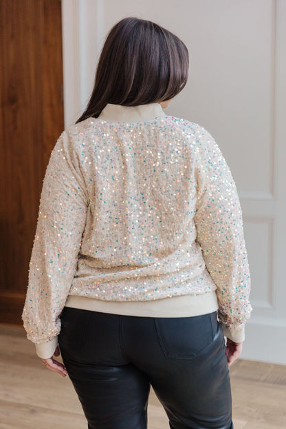 Glitter Bomb Sequin Bomber Jacket (Online Exclusive) - Uptown Boutique Ramona