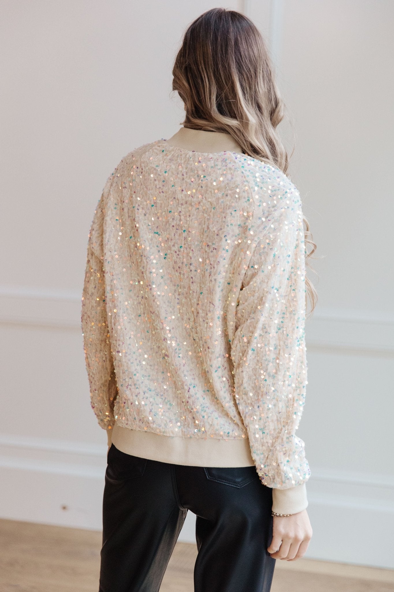 Glitter Bomb Sequin Bomber Jacket (Online Exclusive) - Uptown Boutique Ramona