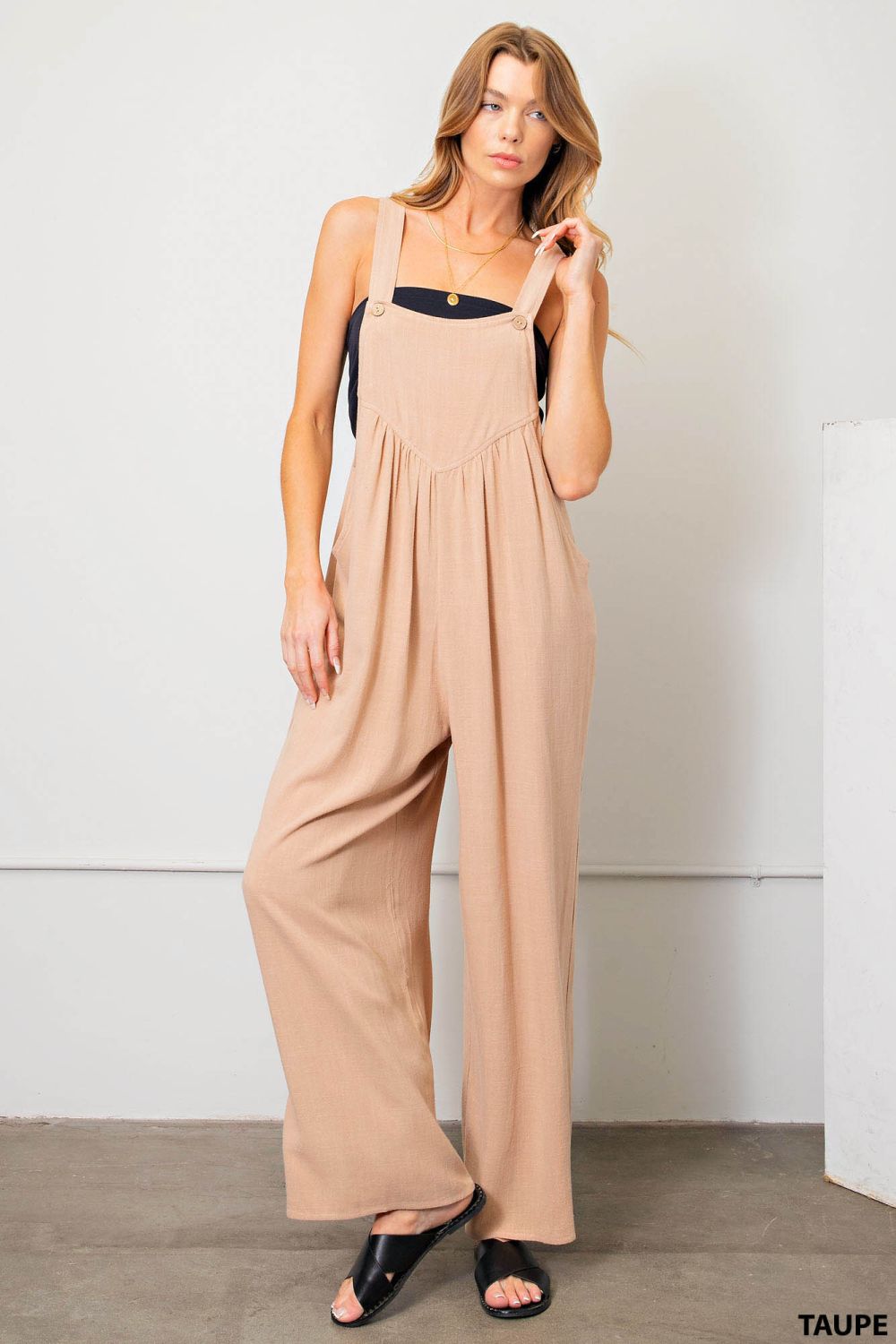 Glorious Days Linen Overalls - Uptown Boutique Ramona