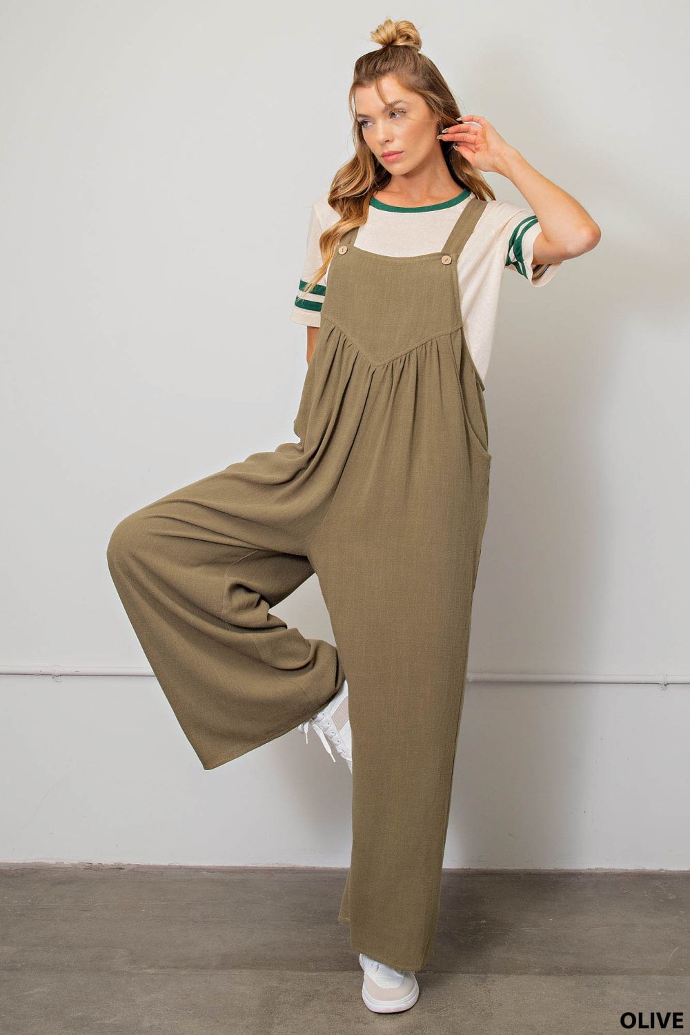 Glorious Days Linen Overalls - Uptown Boutique Ramona