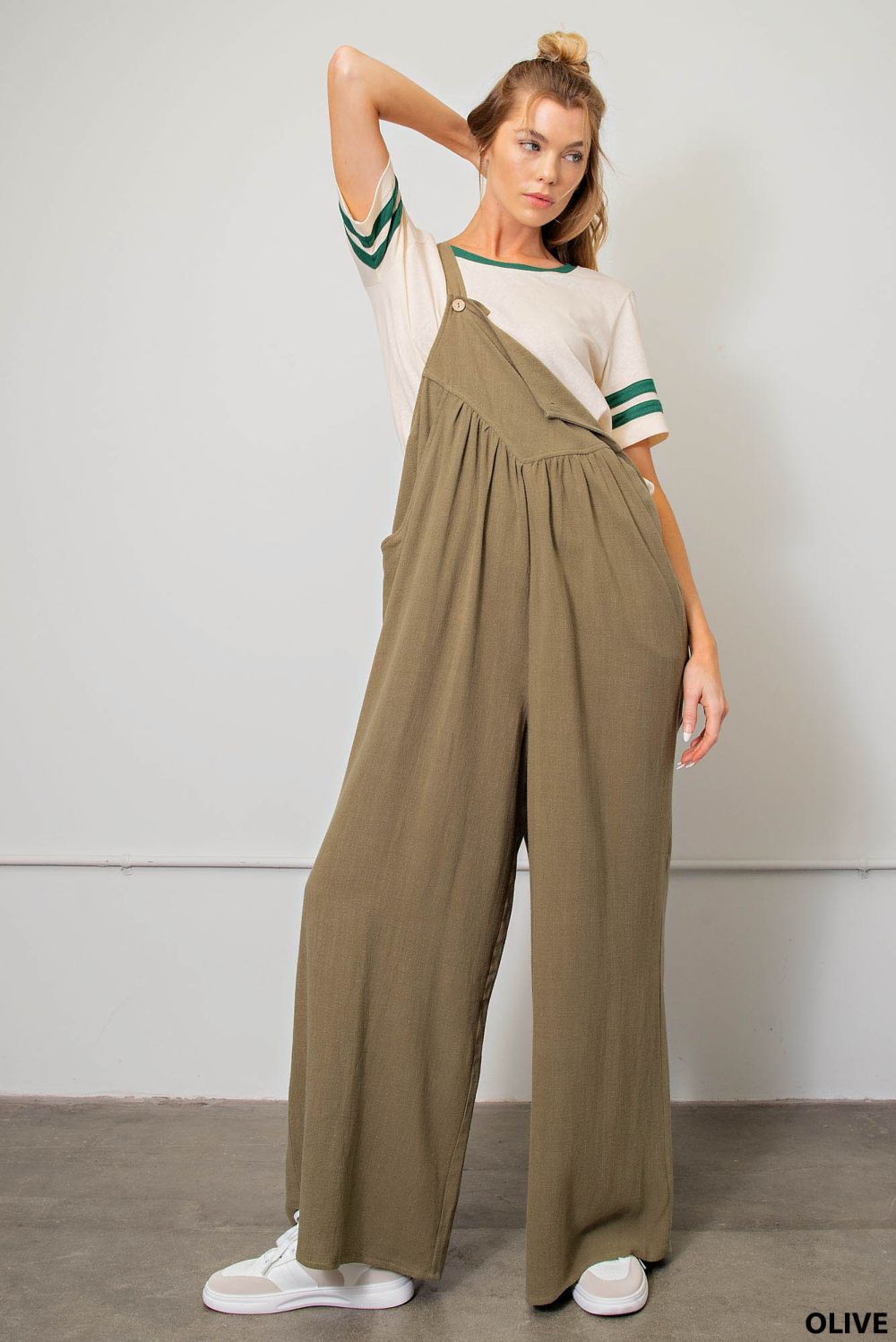 Glorious Days Linen Overalls - Uptown Boutique Ramona