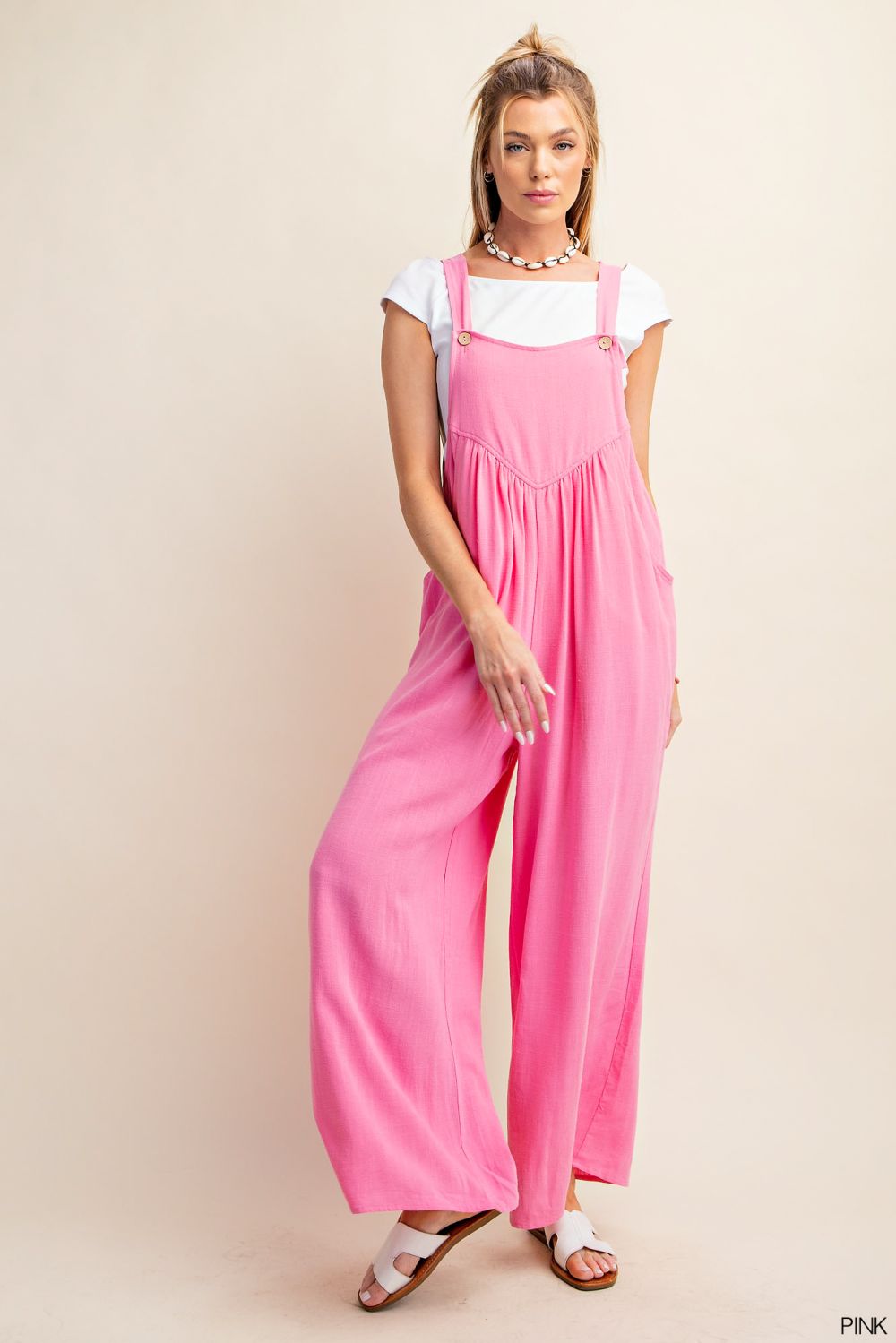 Glorious Days Linen Overalls - Uptown Boutique Ramona