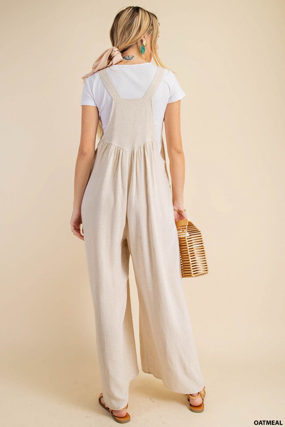 Glorious Days Linen Overalls - Uptown Boutique Ramona