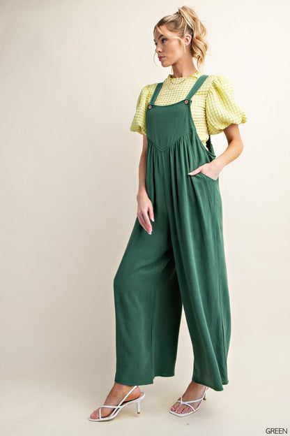 Glorious Days Linen Overalls - Uptown Boutique Ramona