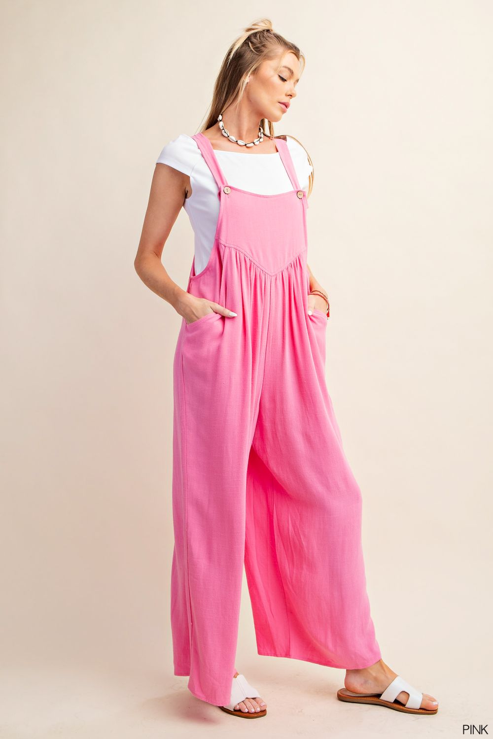 Glorious Days Linen Overalls - Uptown Boutique Ramona