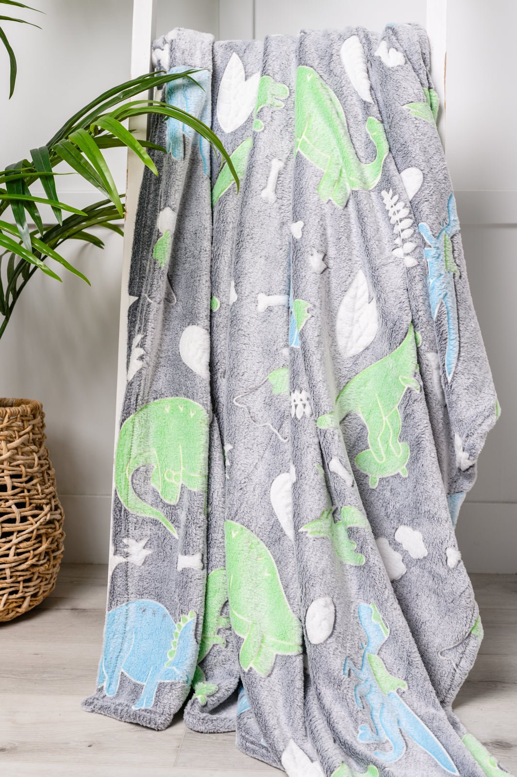 Glow in the Dark Blanket in Dinosaurs (Online Exclusive) - Uptown Boutique Ramona