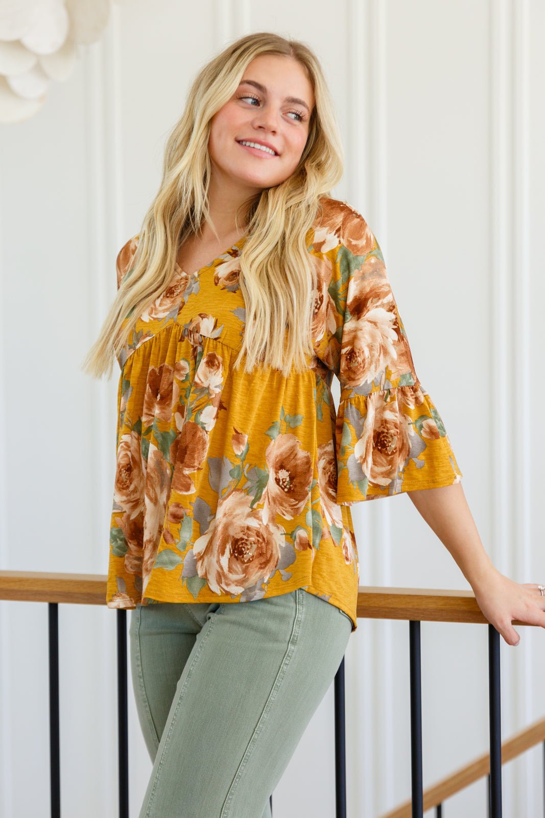 Go With the Flow V - Neck Top (Online Exclusive) - Uptown Boutique Ramona