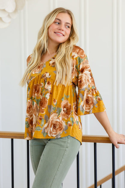 Go With the Flow V - Neck Top (Online Exclusive) - Uptown Boutique Ramona