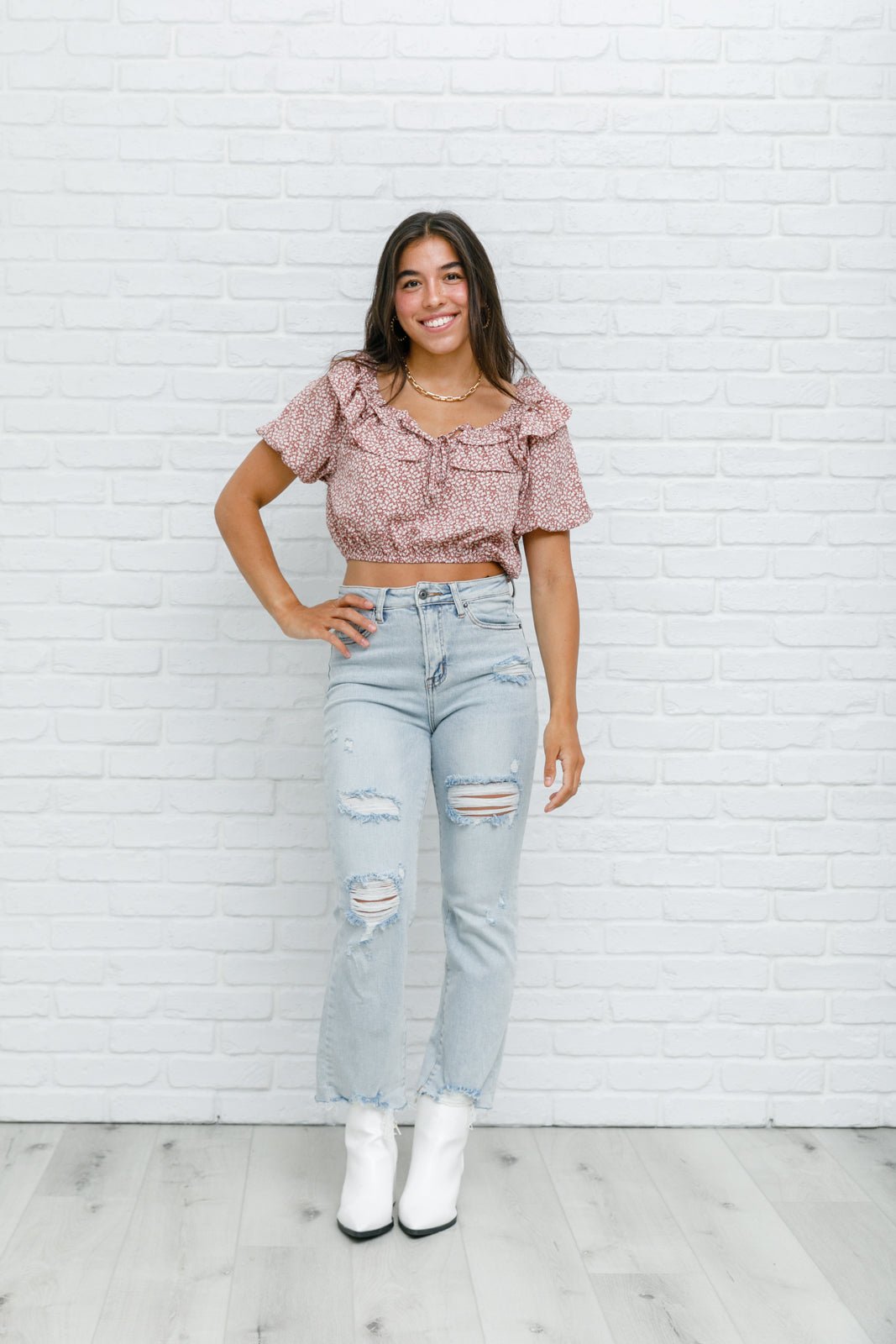 Golden Hour Top in Rose (Online Exclusive) - Uptown Boutique Ramona