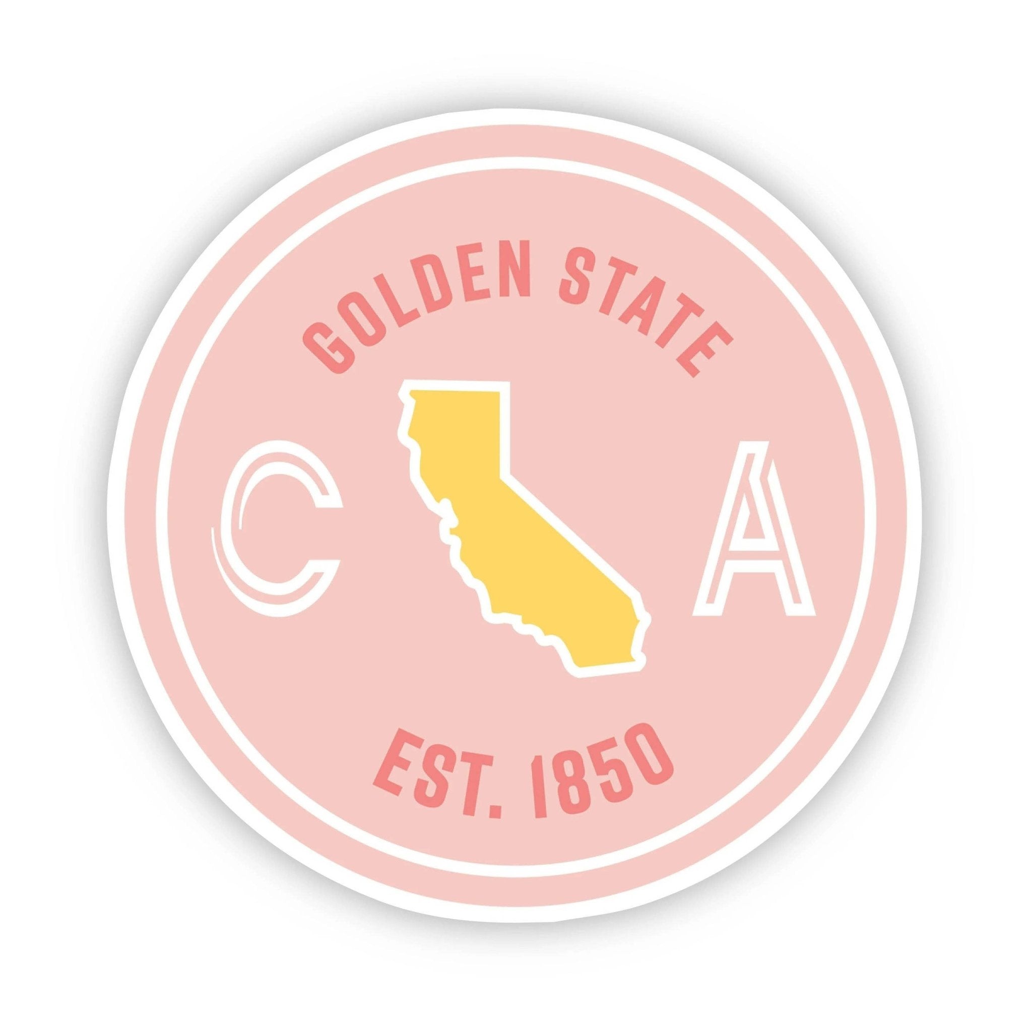 Golden State California Sticker - Uptown Boutique Ramona