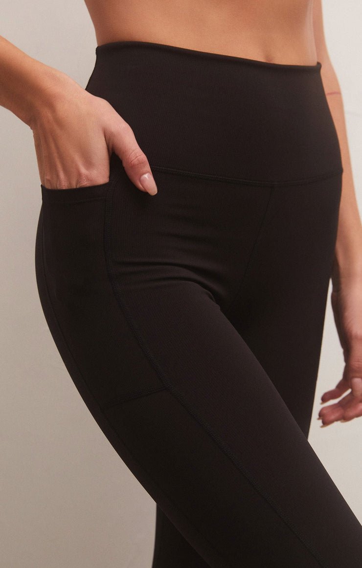 Good Form Rib 7/8 Legging - Uptown Boutique Ramona