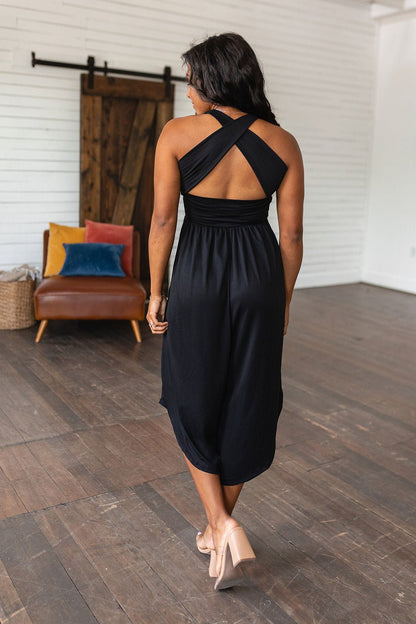 Good Idea Jumpsuit in Black (Online Exclusive) - Uptown Boutique Ramona