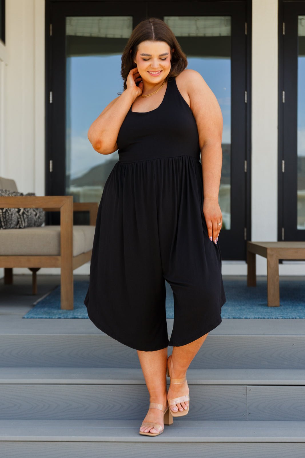 Good Idea Jumpsuit in Black (Online Exclusive) - Uptown Boutique Ramona