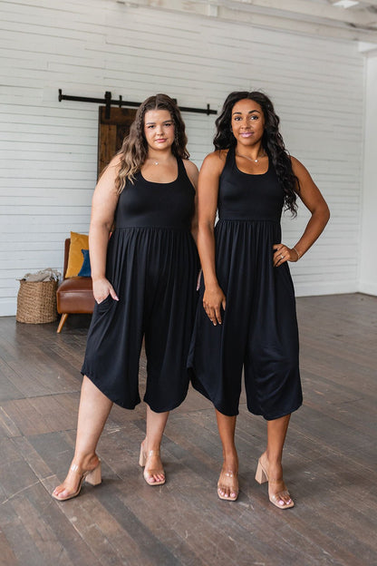 Good Idea Jumpsuit in Black (Online Exclusive) - Uptown Boutique Ramona