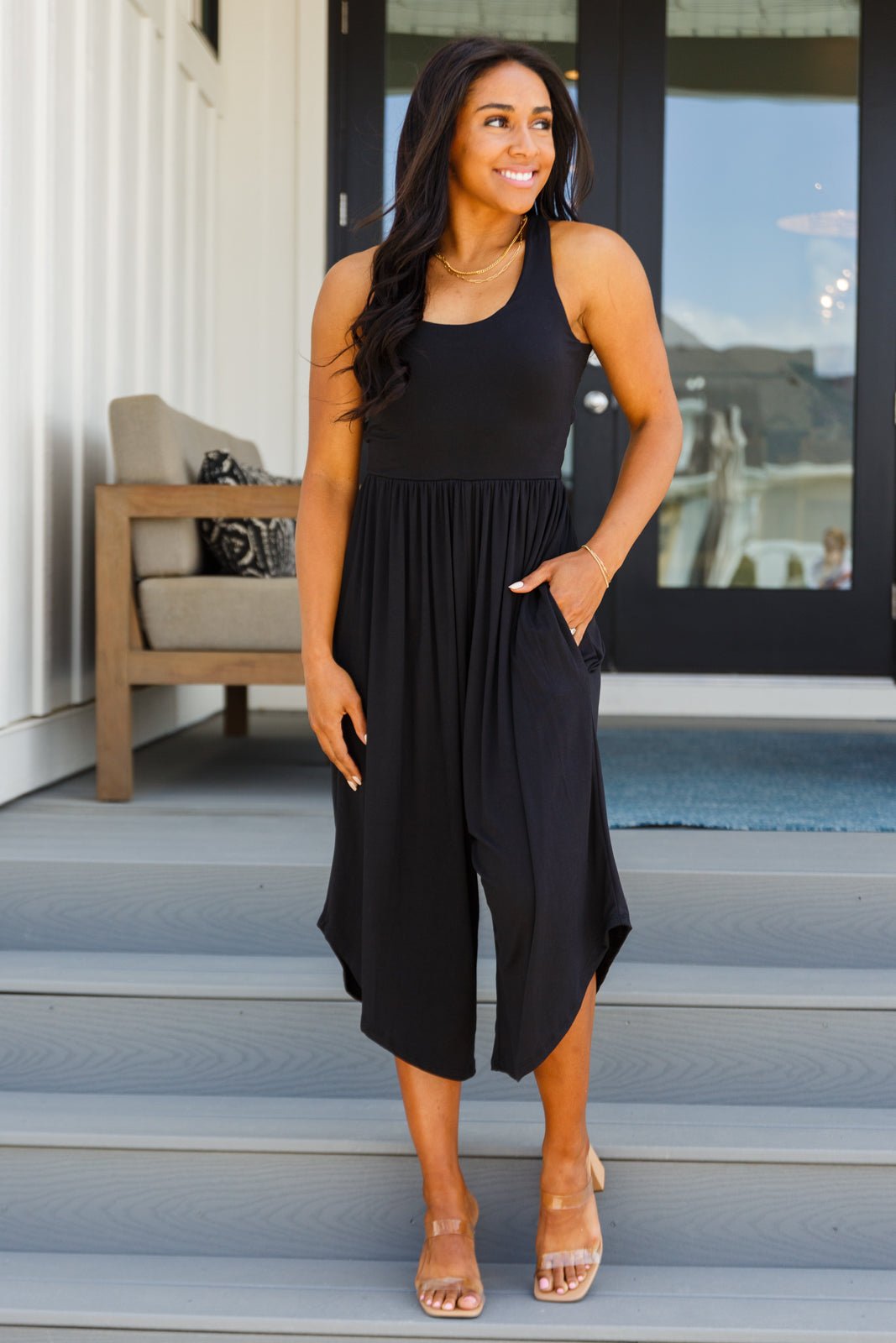 Good Idea Jumpsuit in Black (Online Exclusive) - Uptown Boutique Ramona