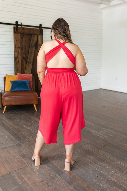 Good Idea Jumpsuit in Red (Online Exclusive) - Uptown Boutique Ramona