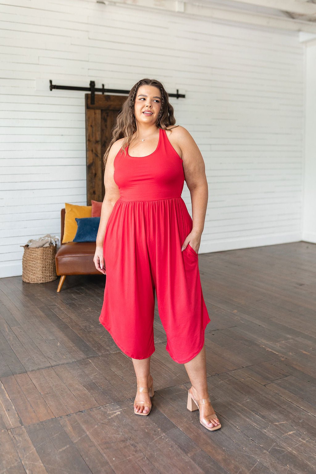 Good Idea Jumpsuit in Red (Online Exclusive) - Uptown Boutique Ramona