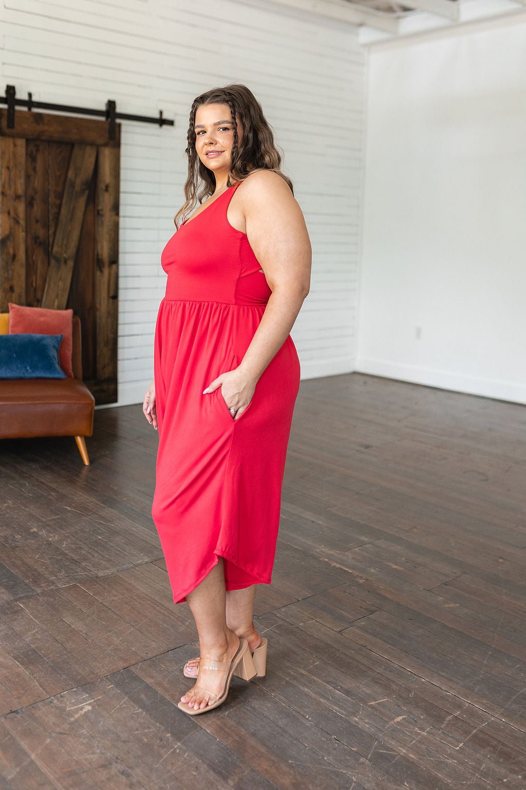 Good Idea Jumpsuit in Red (Online Exclusive) - Uptown Boutique Ramona