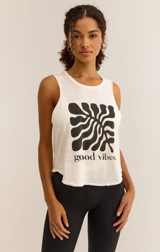 GOOD VIBES TANK - Uptown Boutique Ramona