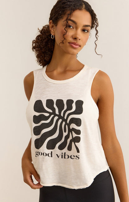 GOOD VIBES TANK - Uptown Boutique Ramona