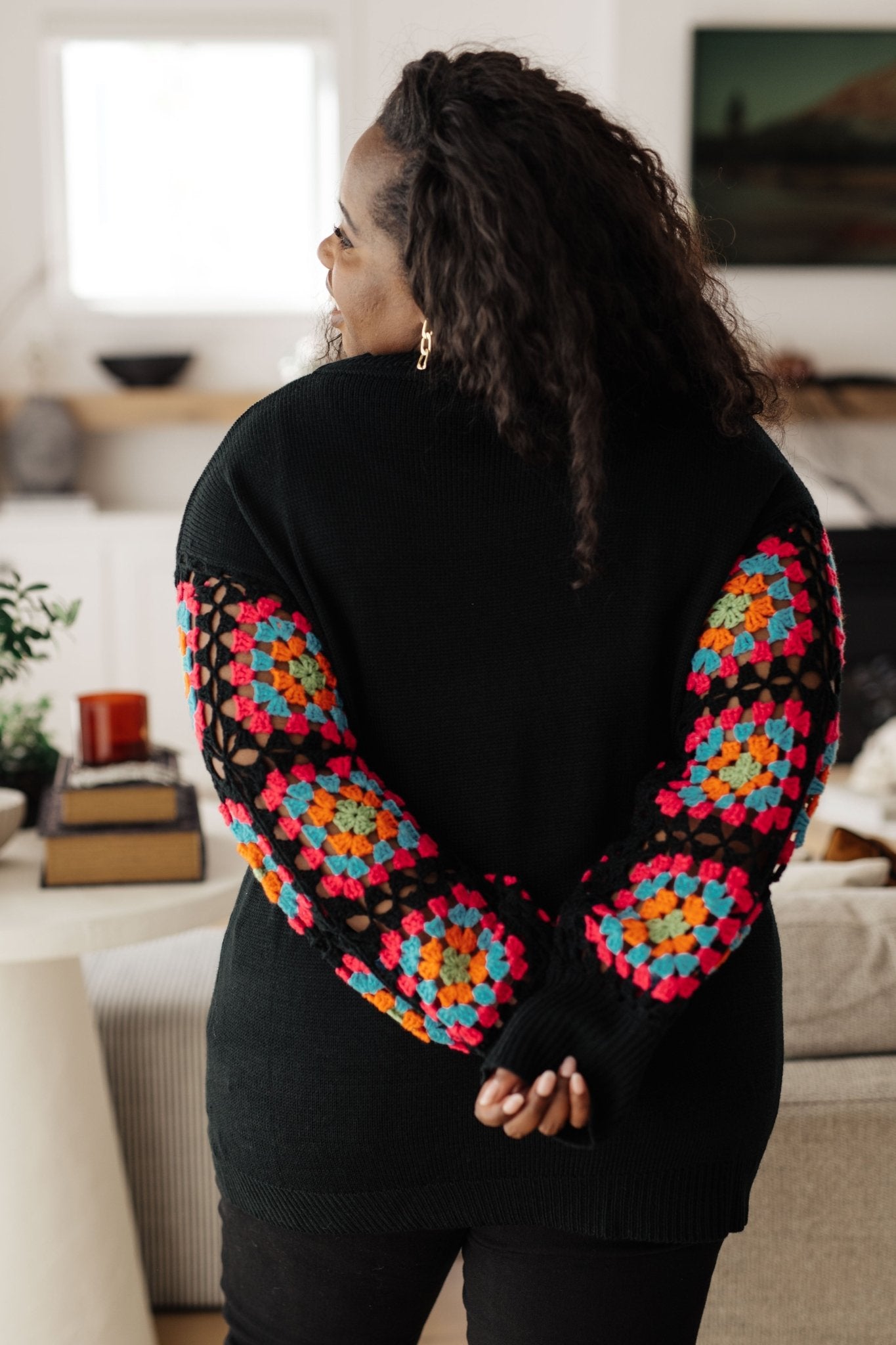 Granny Knows Best Crochet Accent Sweater (Online Exclusive) - Uptown Boutique Ramona