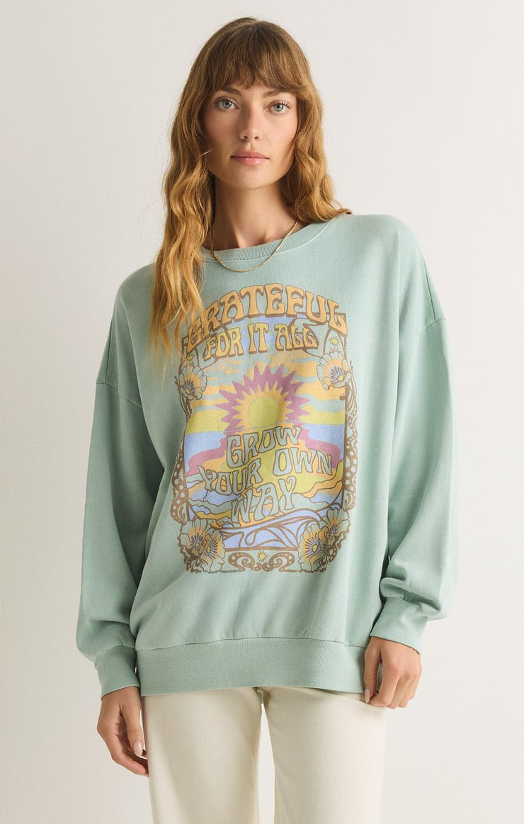 GRATEFUL SUNDAY SWEATSHIRT - Uptown Boutique Ramona