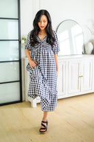Greenville Gingham Midi Dress (Online Exclusive) - Uptown Boutique Ramona