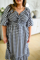 Greenville Gingham Midi Dress (Online Exclusive) - Uptown Boutique Ramona