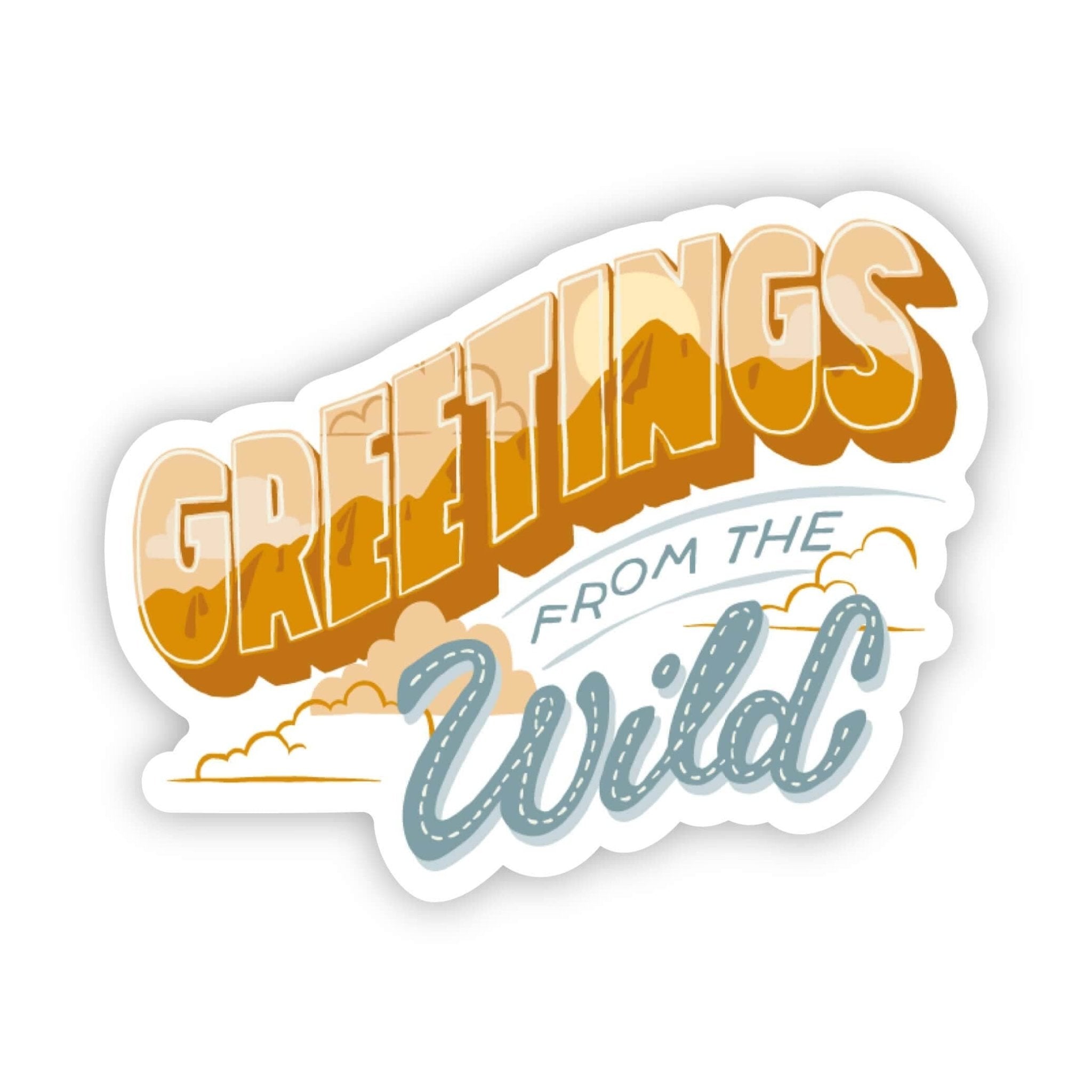 Greetings from the Wild Sticker - Uptown Boutique Ramona