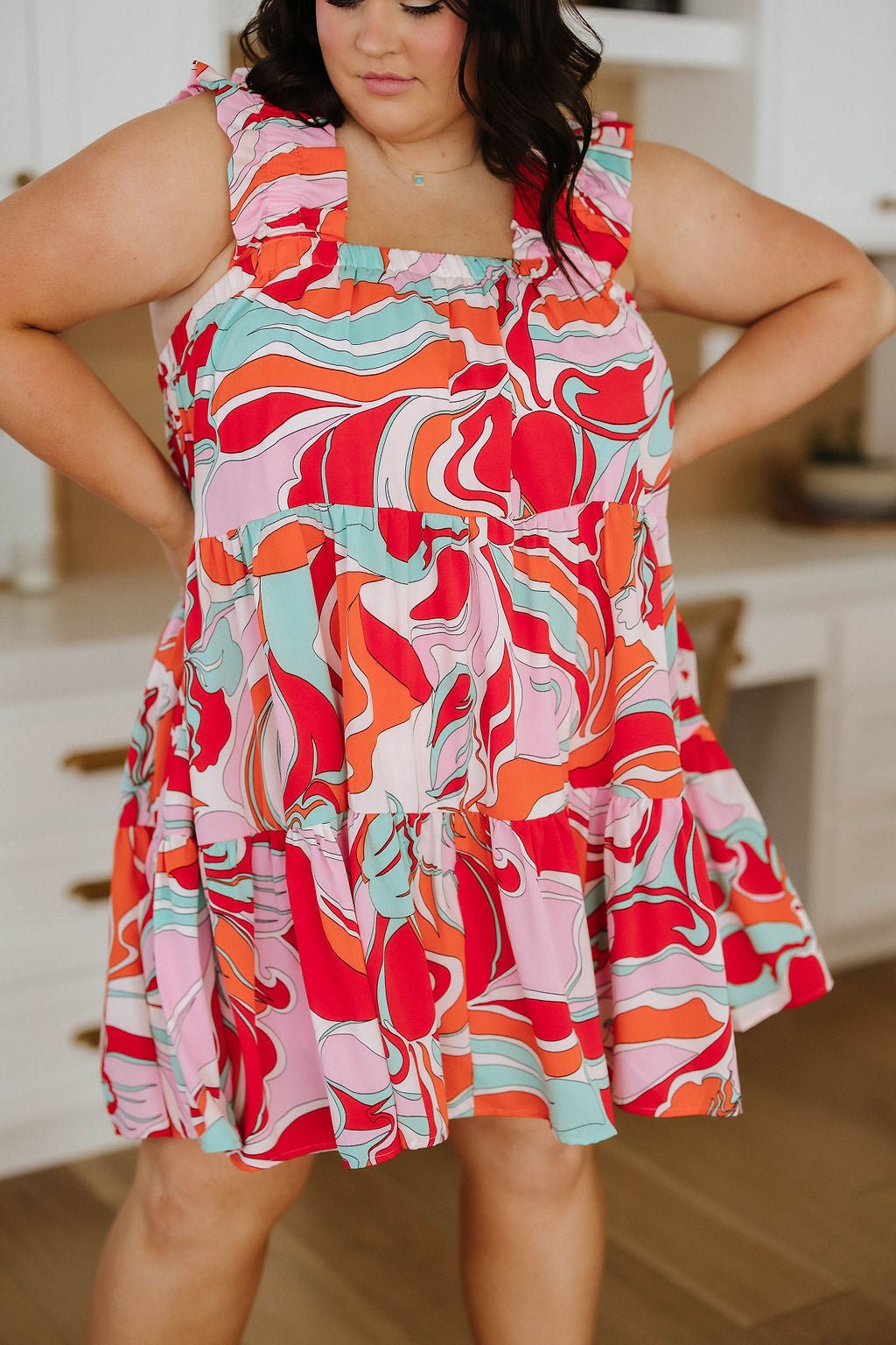 Groovy Baby Tiered Dress (Online Exclusive) - Uptown Boutique Ramona