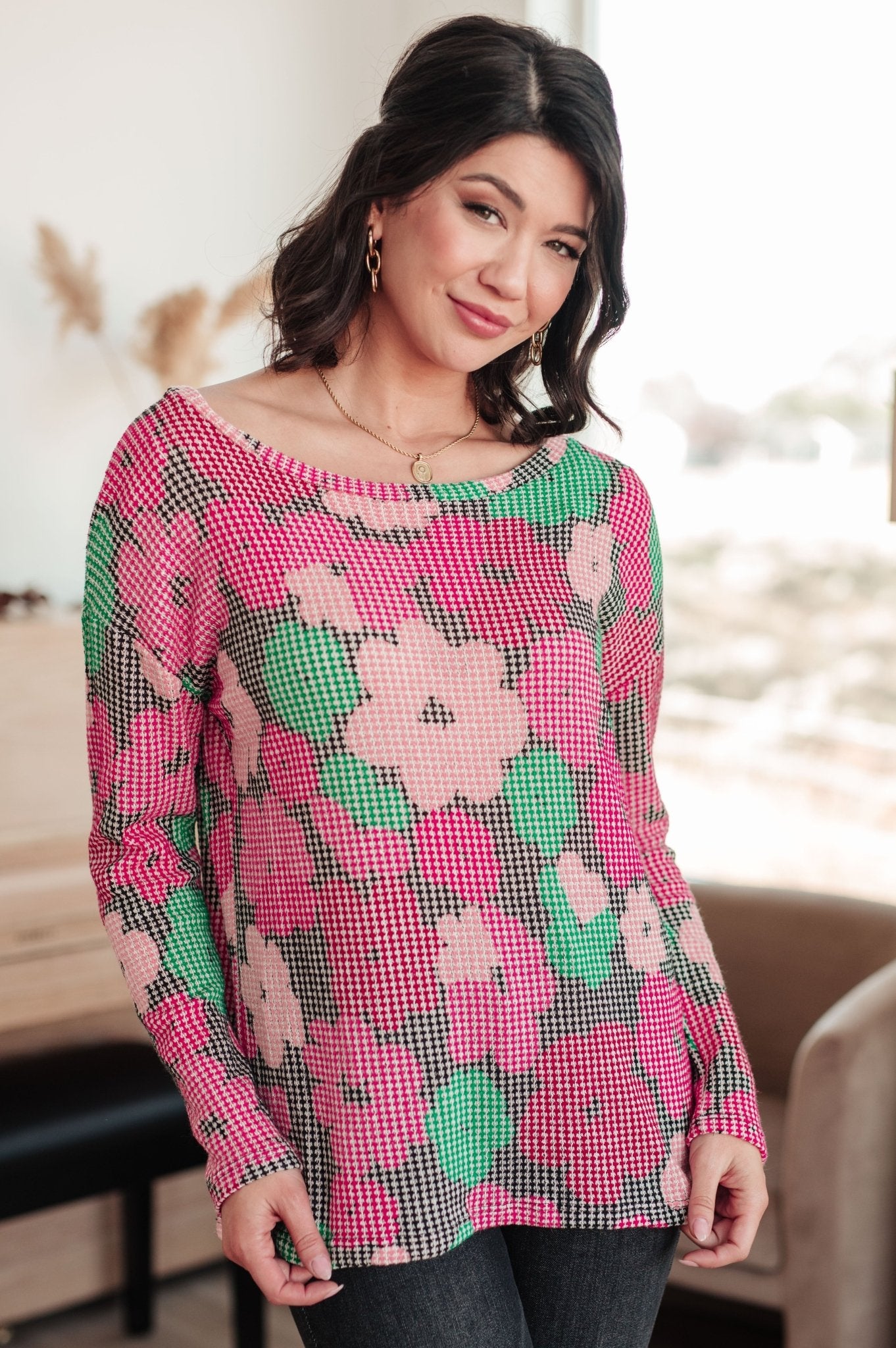 Group Chat Floral Top (Online Exclusive) - Uptown Boutique Ramona