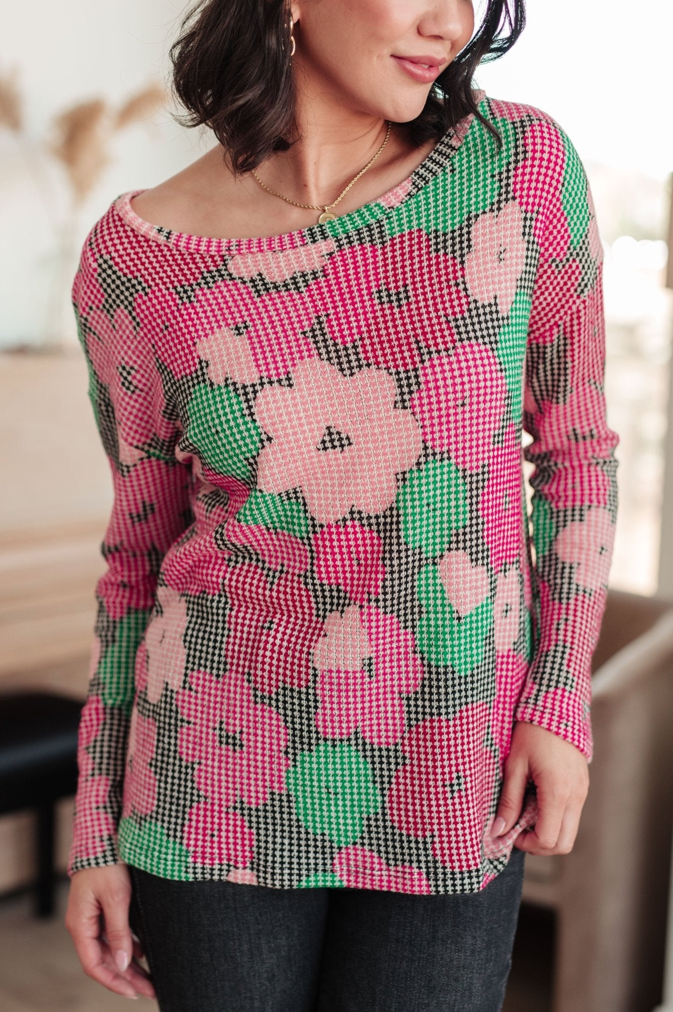 Group Chat Floral Top (Online Exclusive) - Uptown Boutique Ramona