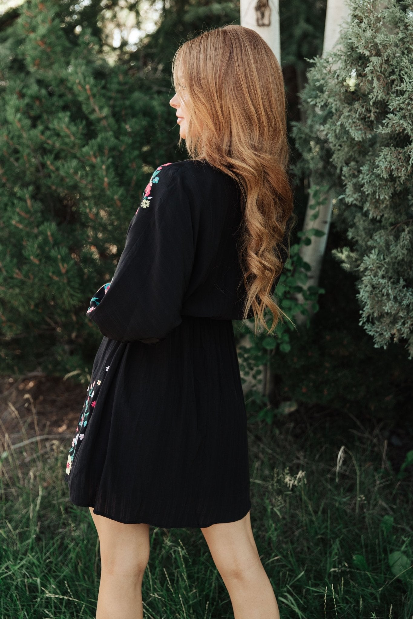 Happy To See You Floral Embroidered Dress (Online Exclusive) - Uptown Boutique Ramona