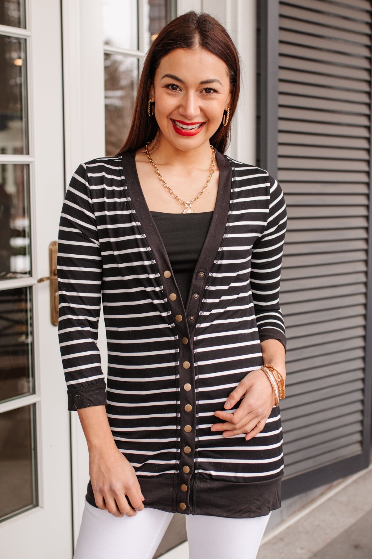 Have You Heard Cardigan in Black (Online Exclusive) - Uptown Boutique Ramona